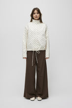 Load image into Gallery viewer, Sienna Jacket - Cream w/ Brown Polka Dots
