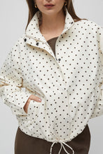 Load image into Gallery viewer, Sienna Jacket - Cream w/ Brown Polka Dots