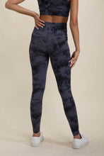 Load image into Gallery viewer, Tie Dye High Waist Leggings - Grey / Black