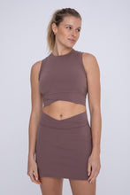 Load image into Gallery viewer, Venice Crossover Active Top - Black - Deep Taupe