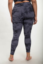 Load image into Gallery viewer, Tie Dye High Waist Leggings - Grey / Black