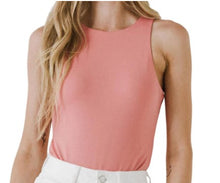 Load image into Gallery viewer, Scoop Neck Knit Bodysuit Rose