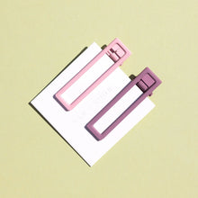 Load image into Gallery viewer, Classic Alligator Clip Barrette LuLu - Metal 2.6" (Mustard, Sage+Olive, Black, Mauve + Pink)
