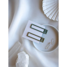 Load image into Gallery viewer, Classic Alligator Clip Barrette LuLu Sage + Olive