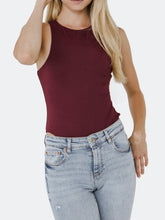 Load image into Gallery viewer, Scoop Neck Knit Bodysuit Burgundy