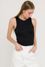 Load image into Gallery viewer, Solid Knit Scoop Neck Bodysuit Black