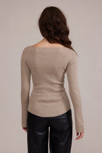 Load image into Gallery viewer, Erin Knit Top - Beige w/ very subtle shimmer
