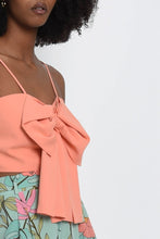 Load image into Gallery viewer, Bow Front Crop Cami - Coral
