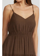 Load image into Gallery viewer, Eliana Tiered Dress - Brown

