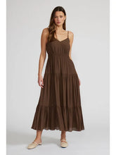 Load image into Gallery viewer, Eliana Tiered Dress - Brown
