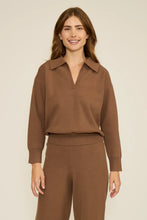 Load image into Gallery viewer, Julie Polo Sweater - Brown (SW4669)
