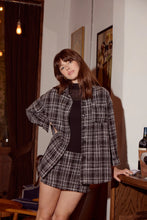 Load image into Gallery viewer, Jacque Jacket - Black &amp; White Plaid
