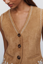 Load image into Gallery viewer, Samara Suede Vest - Camel (Style PW2272T)
