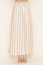Load image into Gallery viewer, Coast Mode Striped Maxi Skirt - Khaki
