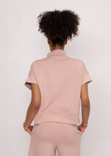 Load image into Gallery viewer, Dua Soft Knit Zip Pullover - Border Blue - Shell Pink - Stone - Style 57T591S)
