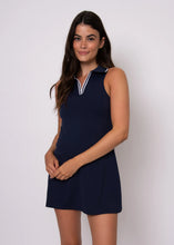Load image into Gallery viewer, Johnny Sport Mini Dress - Petal Pink - Sea Blue (Style # 57TD198SO)

