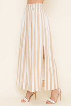 Load image into Gallery viewer, Coast Mode Striped Maxi Skirt - Khaki

