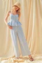 Load image into Gallery viewer, Striped Front Pocket Pants - Lt. Blue

tyle T6121ST
