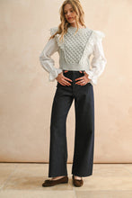 Load image into Gallery viewer, Ruffle Trimmed Sweater Blouse Combo
