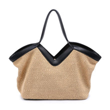 Load image into Gallery viewer, Madelyn Tote - Natural/Blk
