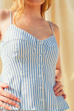 Load image into Gallery viewer, Peplum Strappy Top - Lt. Blue
