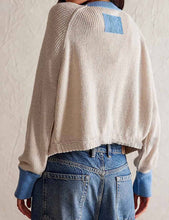 Load image into Gallery viewer, Color Block Round Neck Cardigan
