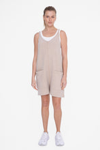 Load image into Gallery viewer, Mineral Washed Lounge Romper - Taupe

