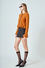 Load image into Gallery viewer, Ruffled Detail Knit Cardigan - Grey (Style:AY1303J)
