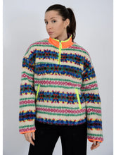 Load image into Gallery viewer, Alta Sherpa 1/4 Zip Pullover Jacket - Cream/Multi
