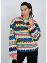 Load image into Gallery viewer, Alta Sherpa 1/4 Zip Pullover Jacket - Cream/Multi
