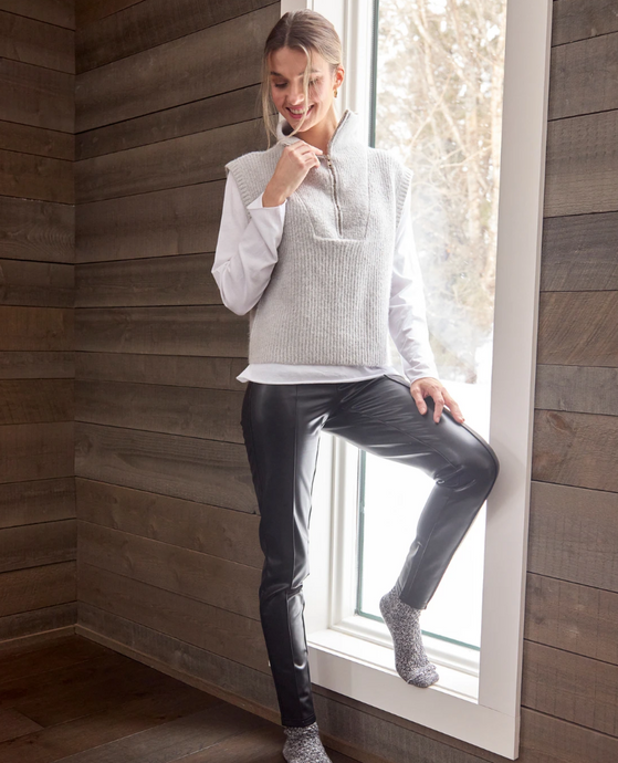 Anki Sleeveless Sweater Vest - Grey