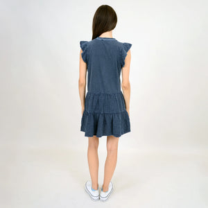 Arianne Bubble Gauze Dress - Ink