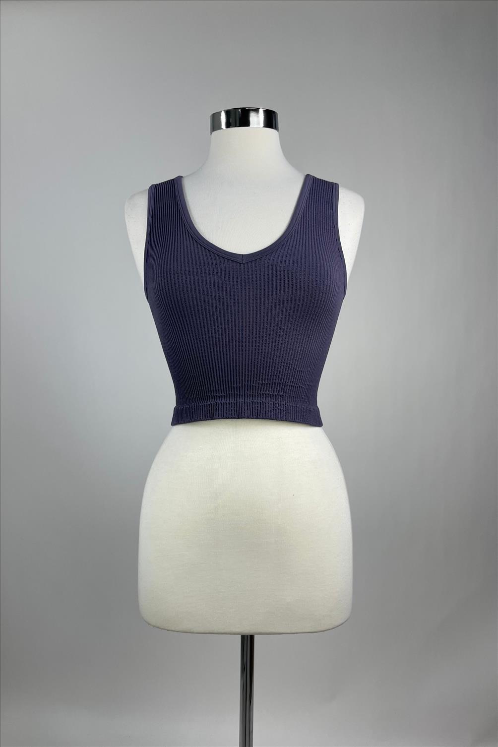 Fine Line Brami - UV neckline - Asphalt Grey