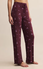 Load image into Gallery viewer, At Ease Ditsy Pants - Merlot Print
