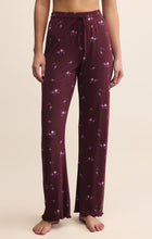 Load image into Gallery viewer, At Ease Ditsy Pants - Merlot Print
