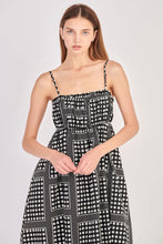 Load image into Gallery viewer, Geo Print Midi Dress - Black / White
