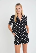 Load image into Gallery viewer, Textured Dots Shirt - Black/Ivory
