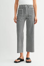 Load image into Gallery viewer, Nautical HR Utility Wide Leg Asst. Colors - Pastel Yellow - Black/White Gingham Check
