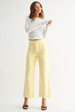 Load image into Gallery viewer, Nautical HR Utility Wide Leg Asst. Colors - Pastel Yellow (BP353J)
