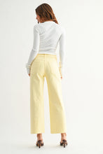 Load image into Gallery viewer, Nautical HR Utility Wide Leg Asst. Colors - Pastel Yellow (BP353J)
