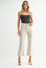 Load image into Gallery viewer, Cropped Demi Flare Jeans - Floral Print (BP370J-A)
