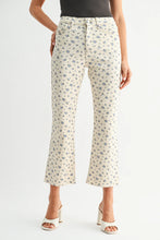 Load image into Gallery viewer, Cropped Demi Flare Jeans - Floral Print (BP370J-A)
