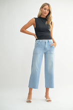 Load image into Gallery viewer, Petite Palazzo Jeans - Light Denim - Dark Denim
