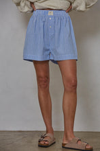 Load image into Gallery viewer, Beck Striped Boxer Shorts - Light Blue Stripe (Style #L8450)
