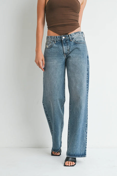 Baggy Slouch Jeans - Vintage Light Denim (BP436N)