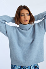Load image into Gallery viewer, Bailey Soft Turtleneck Sweater - Light Blue

Style: LAL188DH
