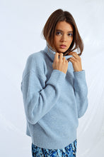 Load image into Gallery viewer, Bailey Soft Turtleneck Sweater - Light Blue

Style: LAL188DH
