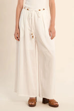 Load image into Gallery viewer, Bead Detail Wide Leg Pants - White (Style #LA1960EP)
