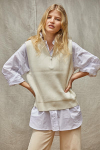 Bethany Sweater Vest - Ivory 