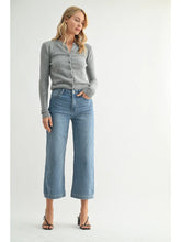 Load image into Gallery viewer, Blair Crop Sweat Jeans -Medium Denim (Style DP830-S)
